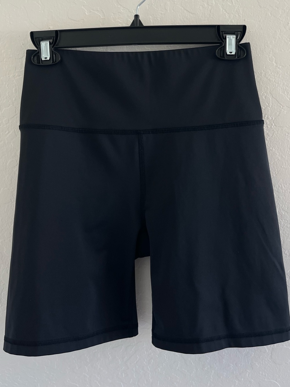 Reformation EcoMove Black Biker Shorts, Medium